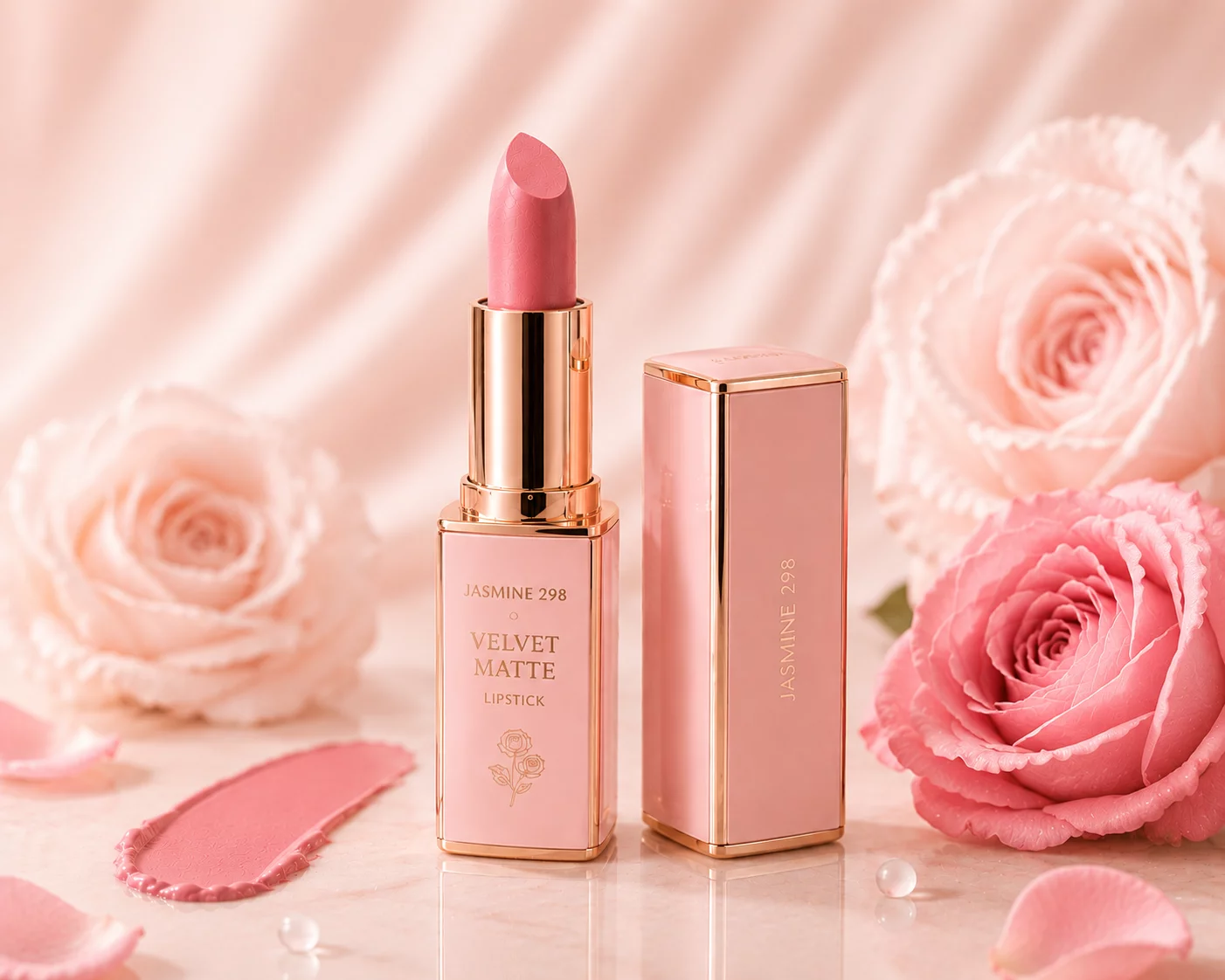 Velvet Matte Lipstick – Rose Blush